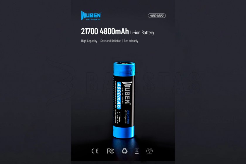 Batterie Wuben 21700 B Li-Ion 4800mAh
