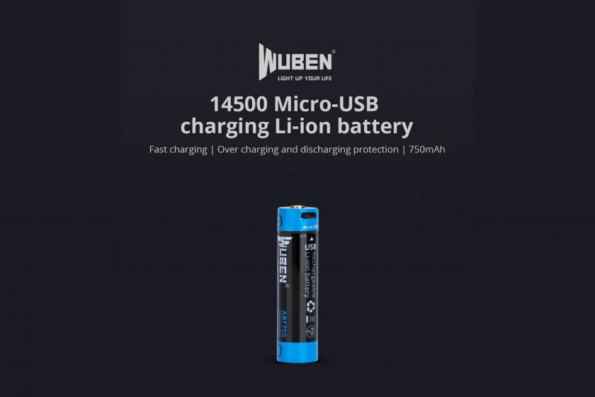 Batterie Wuben 14500B Li-Ion 750mAh