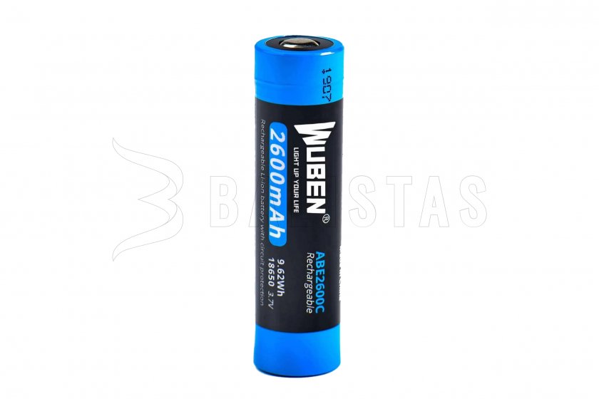 Batterij Wuben 2600B/18650 Li-Ion 2600mAh