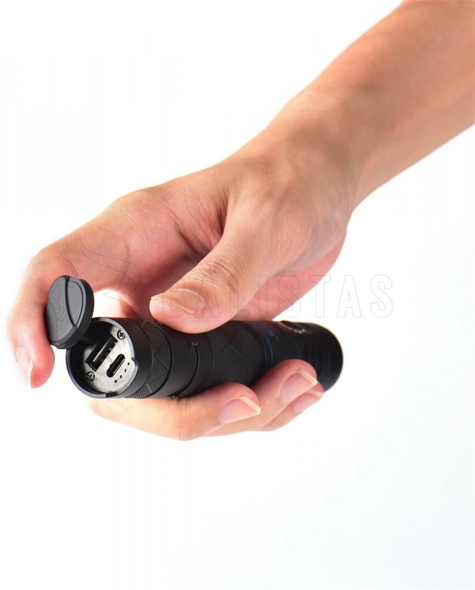 Zaklamp Wuben E12R zwart