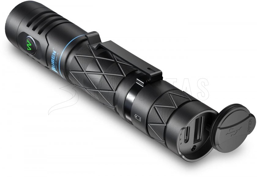 Zaklamp Wuben E12R zwart