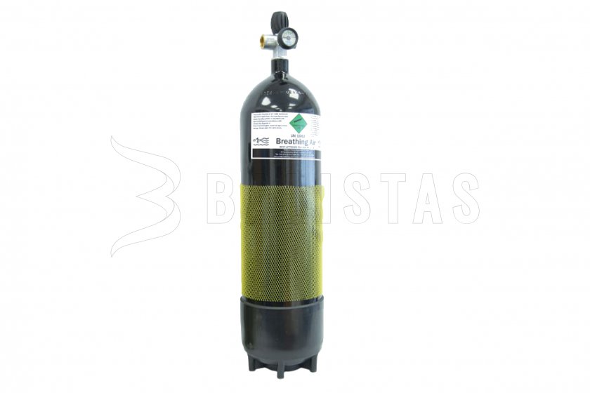 Duikfles 12L met manometer en slang