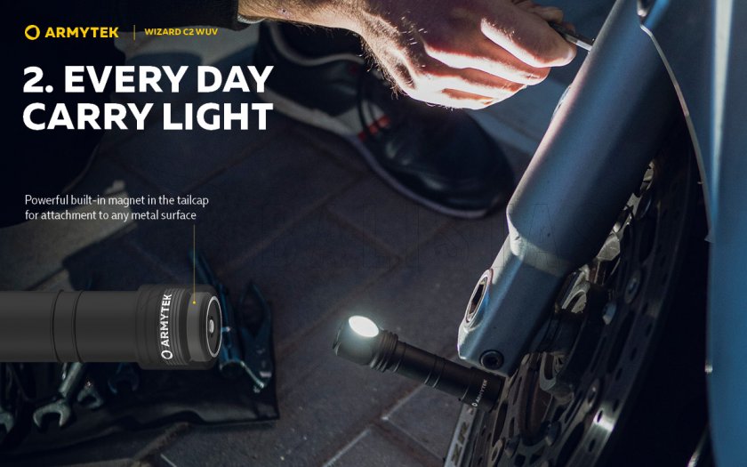 Lampe frontale Armytek Wizard C2 WUV