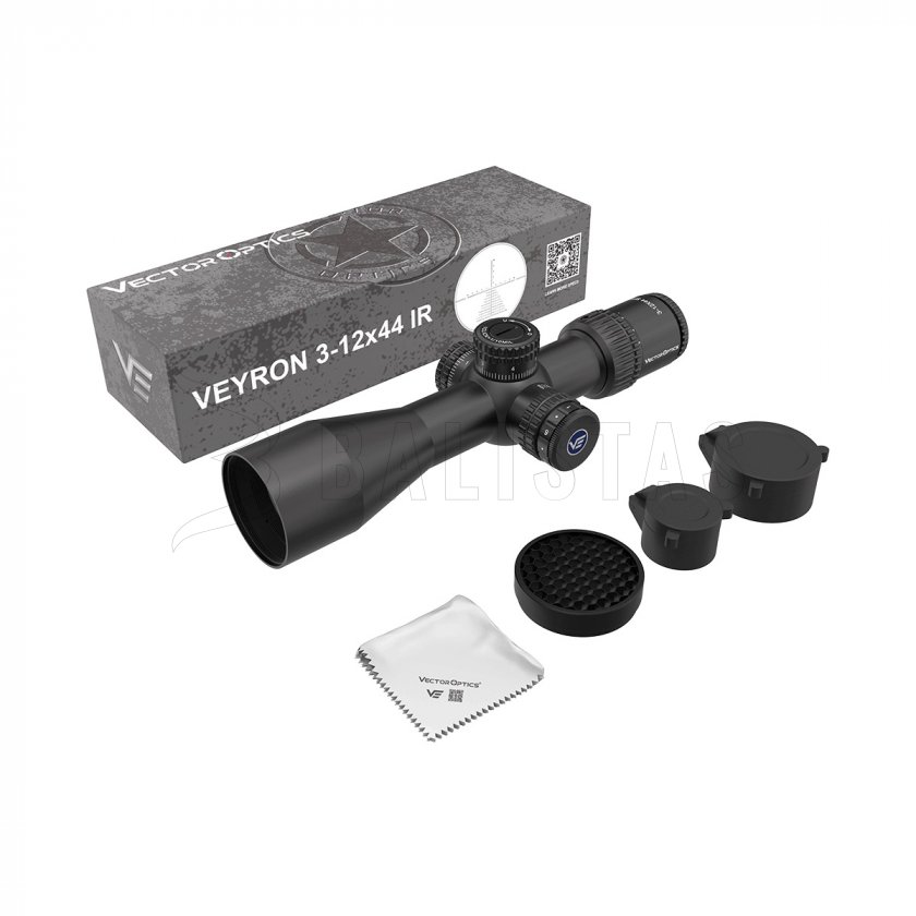 Lunette de visée Vector Optics Veyron 3-12x44IR SFP Compact MRAD