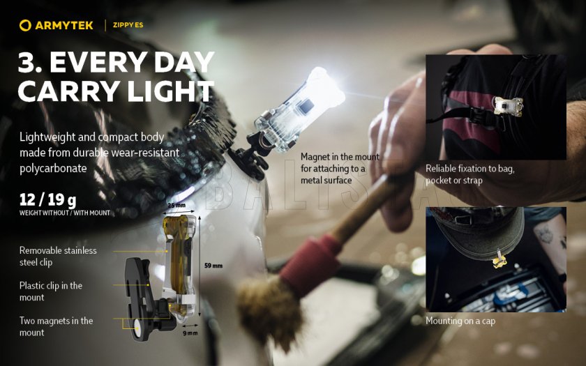 Sleutelhanger Armytek Zippy ES Red