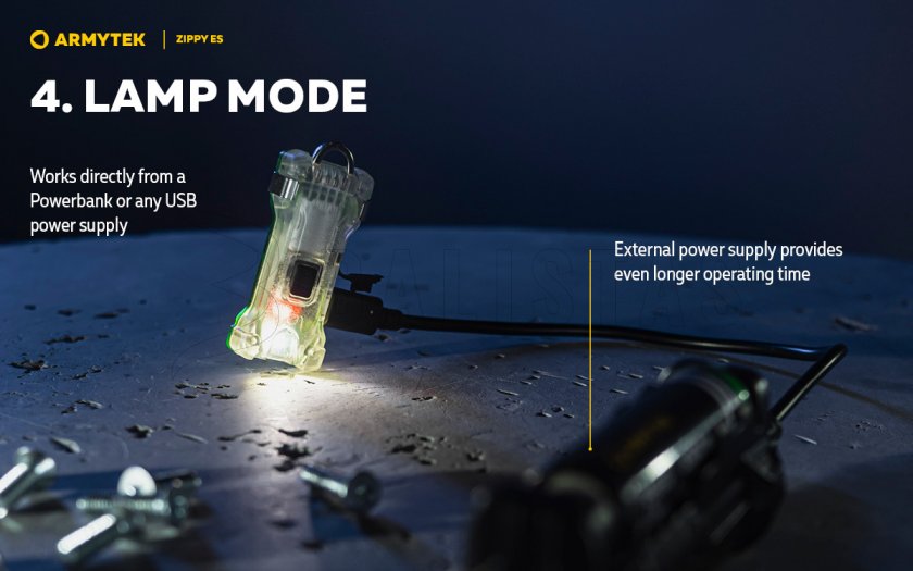 Sleutelhanger Armytek Zippy ES Red