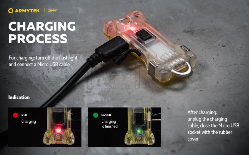 Sleutelhanger Armytek Zippy Red
