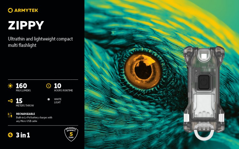Sleutelhanger Armytek Zippy Red