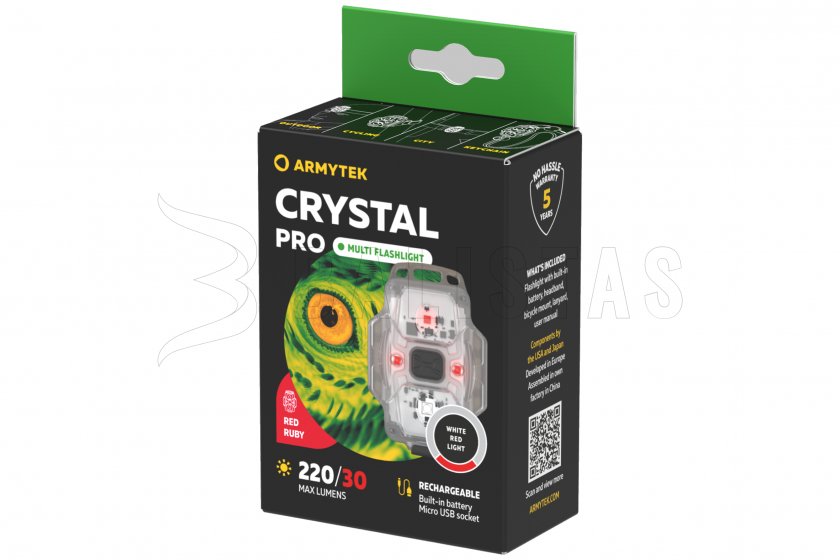 Lampe multifonction Armytek Crystal Pro - gris