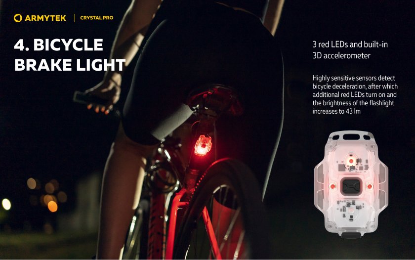 Lampe multifonction Armytek Crystal Pro - gris