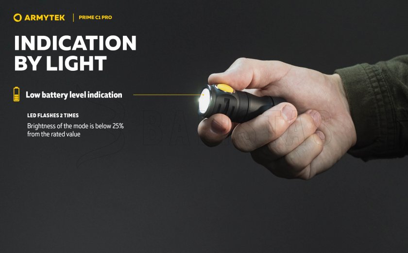 Lampe Armytek Prime C1 Pro lumière froide