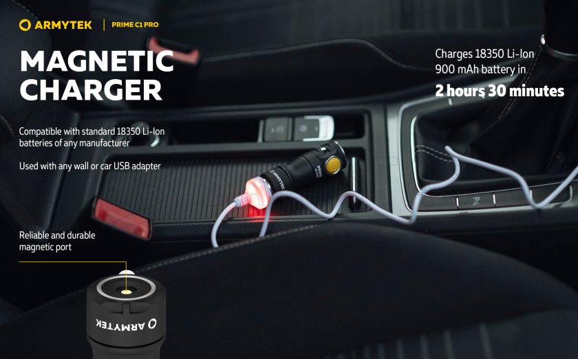 Lampe Armytek Prime C1 Pro lumière froide
