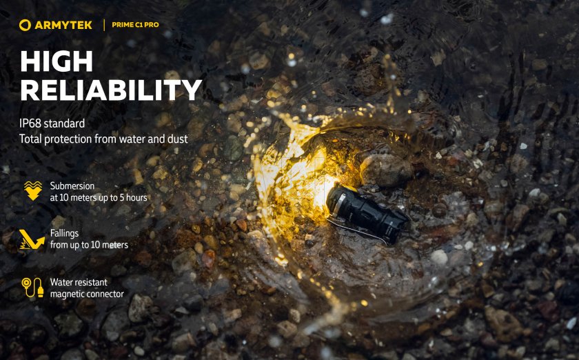 Lampe Armytek Prime C1 Pro lumière froide