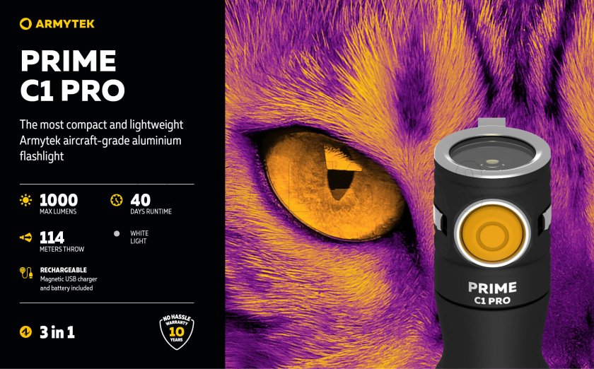 Lampe Armytek Prime C1 Pro lumière froide