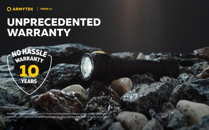 Lampe Armytek Prime C2 - lumière chaude