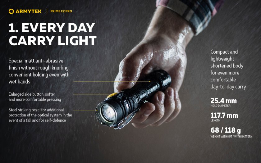 Zaklamp Armytek Prime C2 Pro v4 Warm Light