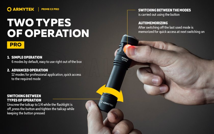 Zaklamp Armytek Prime C2 Pro v4 Warm Light