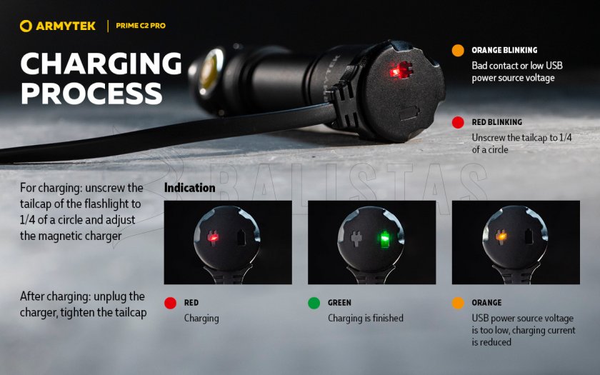 Zaklamp Armytek Prime C2 Pro v4 Warm Light