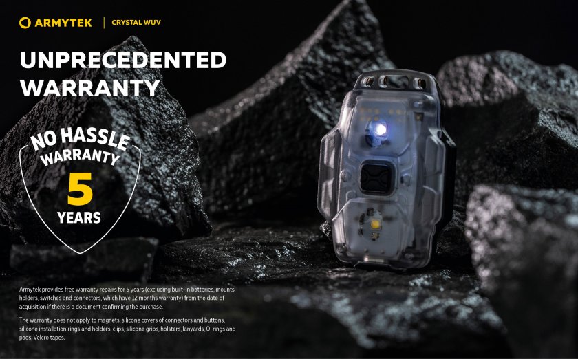 Lampe multifonction Armytek Crystal - gris UV