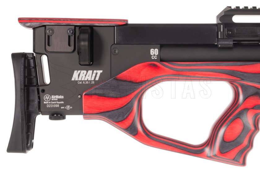 Luchtgeweer AirMaks Krait WX 700cc 5,5mm Red Lamino