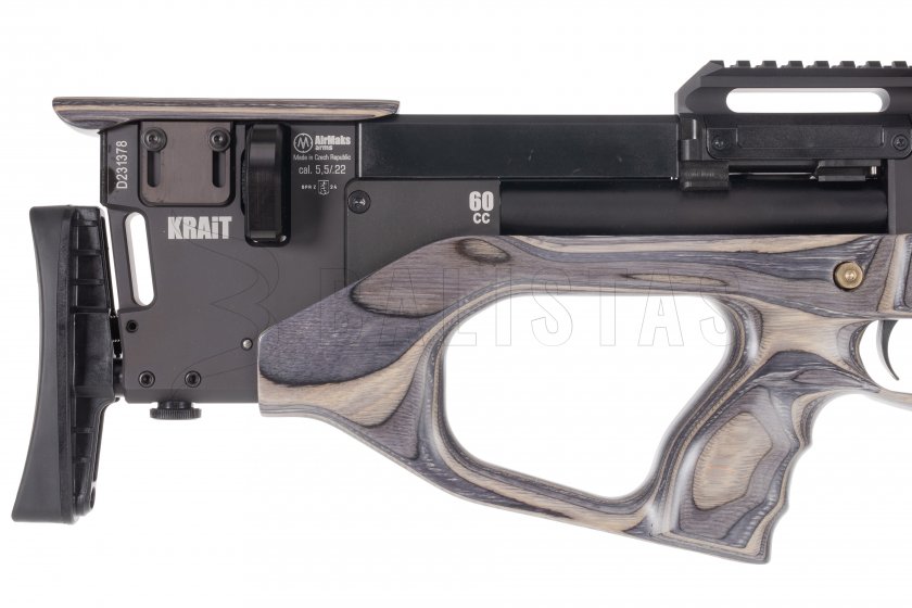 Carabine à air comprimé AirMaks Krait W Tube 5,5mm Grey Lamino