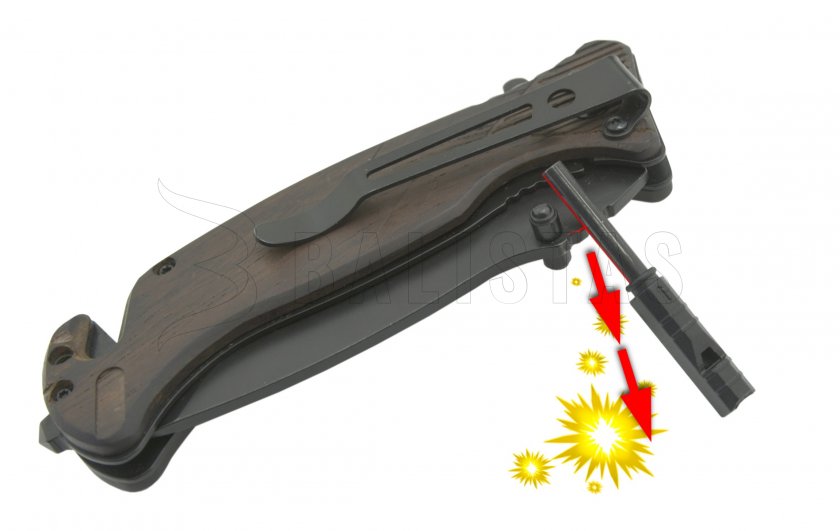 Opvouwmes BLACK BLADE met vergrendeling 21,7cm