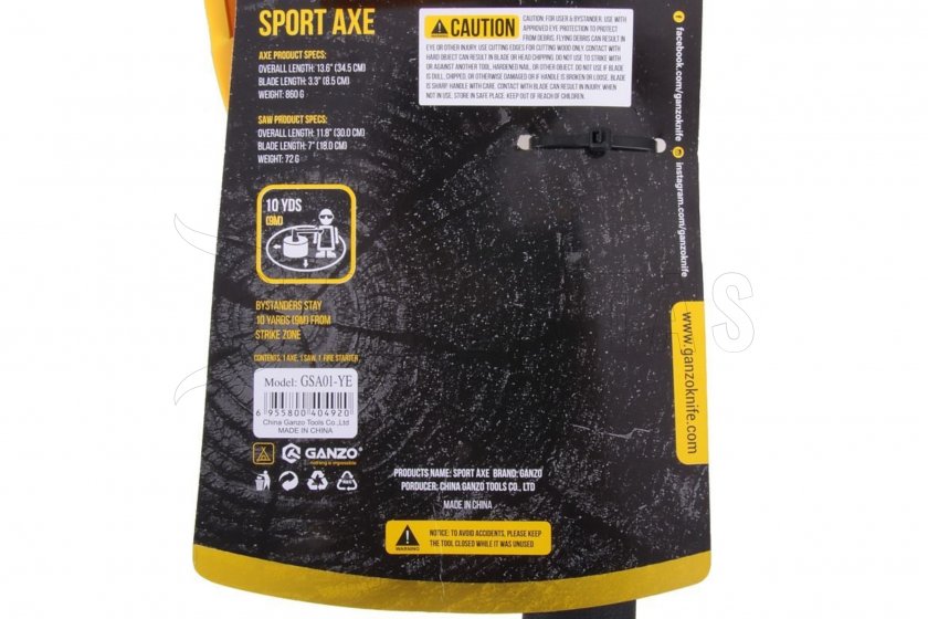 Hache Ganzo Firebird Axe FSA01-YE