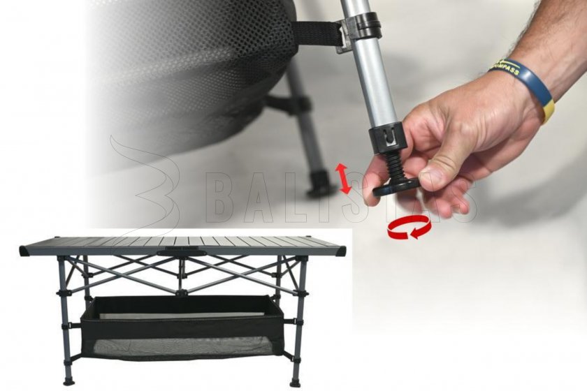 Table de camping pliable ROLL 123x55cm