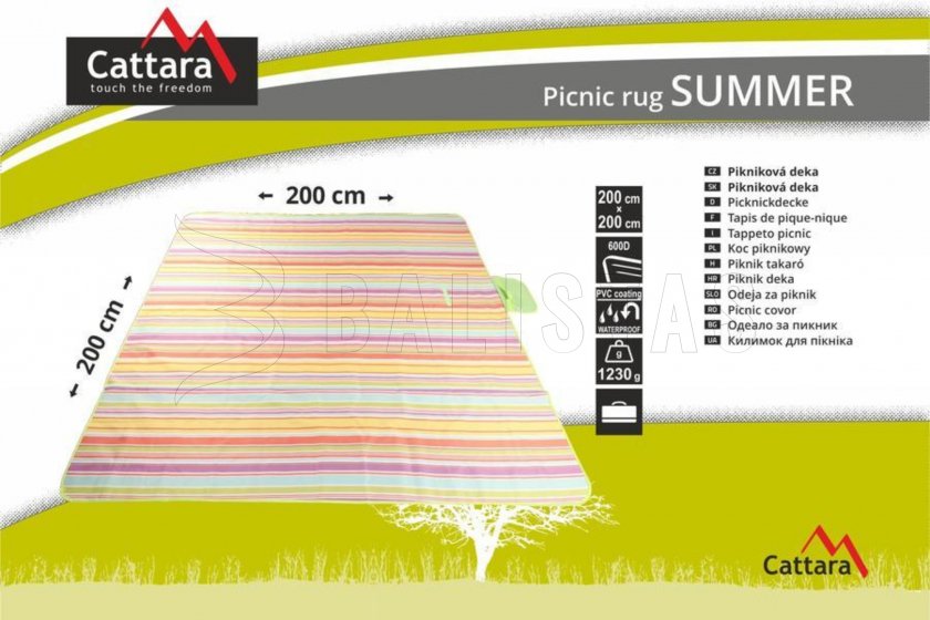 Couverture de pique-nique SUMMER 200x200cm