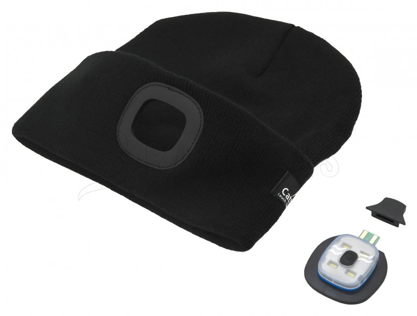 Casquette BLACK avec lampe LED USB