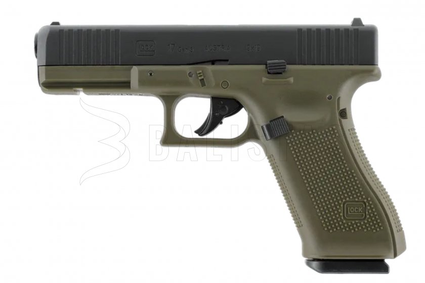 Pistolet à air comprimé Umarex Glock 17 Gen5 BlowBack Battlefield Green 4,5mm