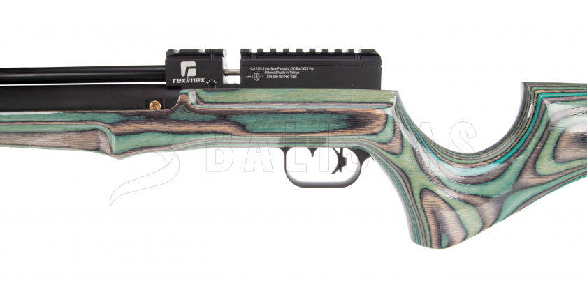 Carabine à air Reximex Lyra green/grey lamino 5,5mm