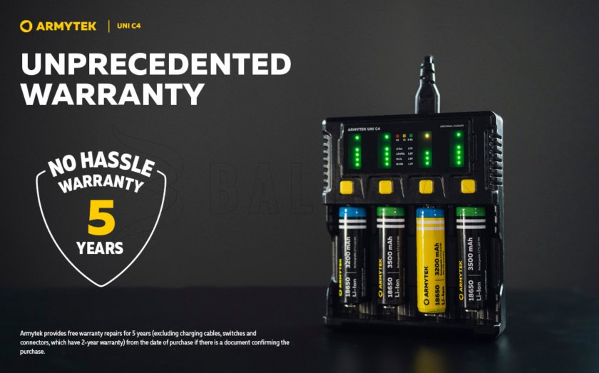 Lader Armytek UNI C4 plug type C