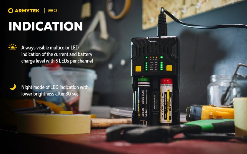 Lader Armytek UNI C2 plug type C