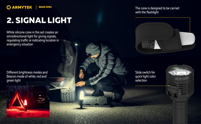 Lampe multifonction Armytek Bear WRG