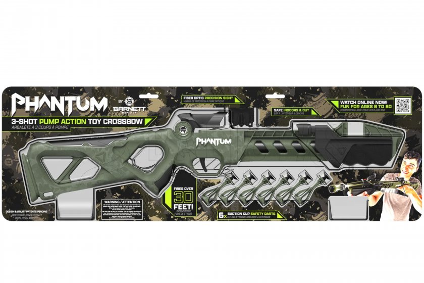 Arbalète à fléchettes ventouse Barnett Phantum OD Green