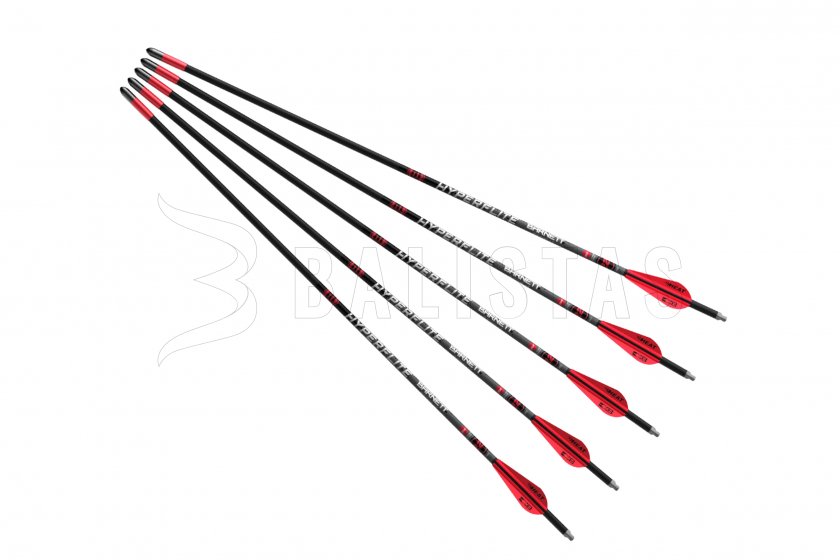 Set de flèches Barnett HyperFlite red/white 22" 5pcs