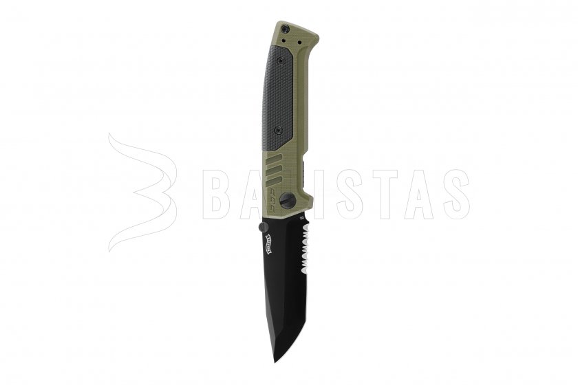 Mes Walther PDP Tanto serrated OD green