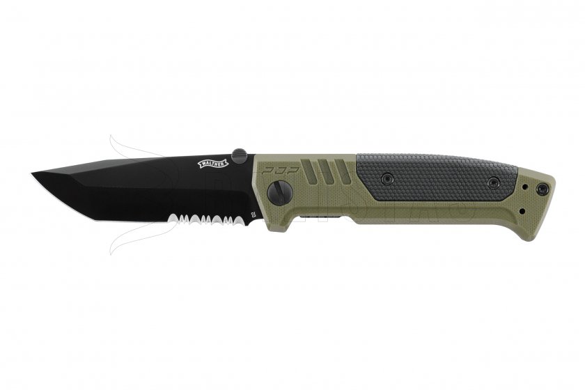 Mes Walther PDP Tanto serrated OD green
