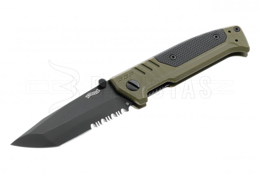 Mes Walther PDP Tanto serrated OD green