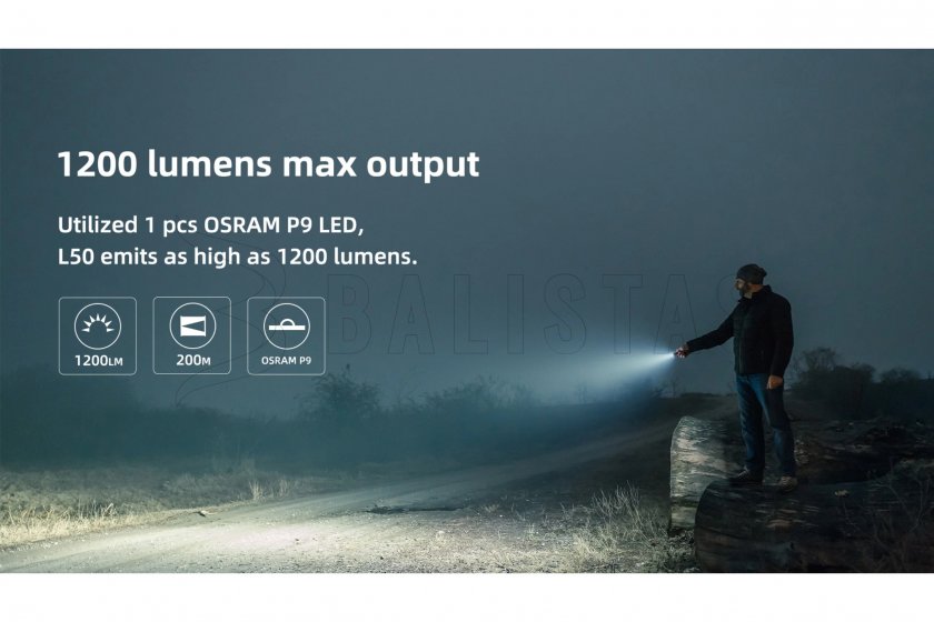 Lampe Wuben L50 noire