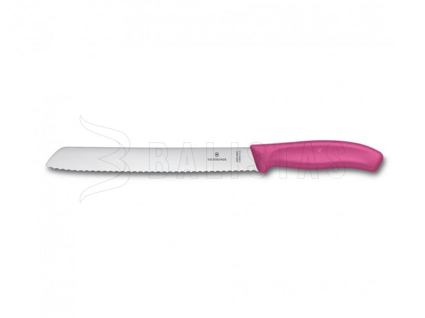Couteau à pain Victorinox 21cm rose