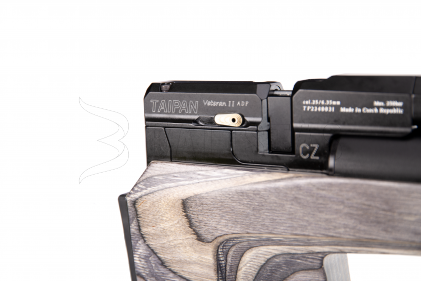 Luchtbuks Taipan Veteran II TAC 550mm 6,35mm Tactical Laminate Grey