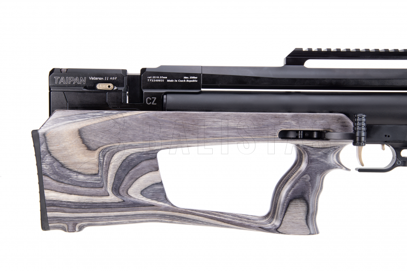 Luchtbuks Taipan Veteran II TAC 550mm 6,35mm Tactical Laminate Grey