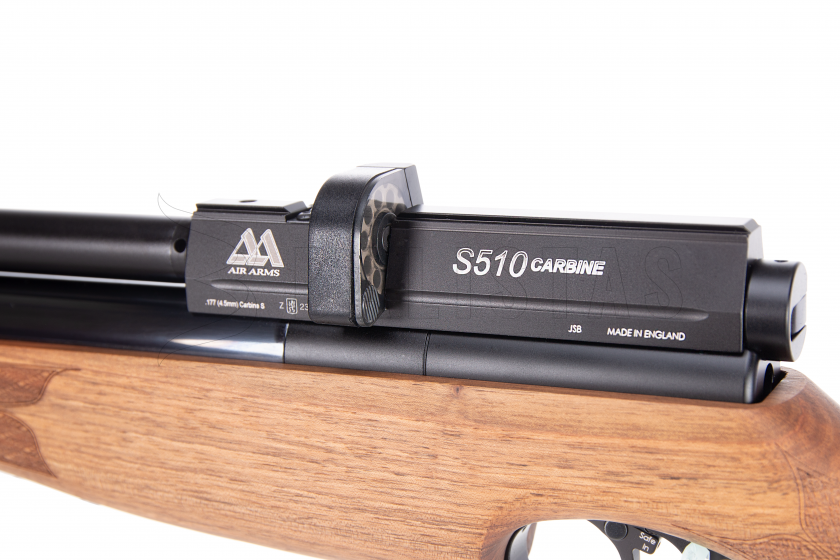 Luchtbuks Air Arms S510 4,5mm Walnoot Links