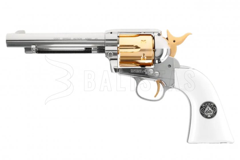 Luchtrevolver Colt SAA .45 Diabolo Smoke Wagon 4,5mm