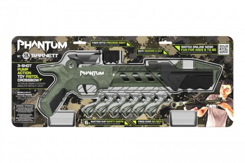 Arbalète pour fléchettes à ventouse Barnett Phantum Compact OD Green
