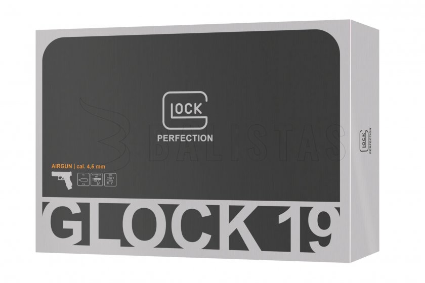 Pistolet à air comprimé Umarex Glock 19 Gen5 BlowBack MOS BB 4,5mm Black
