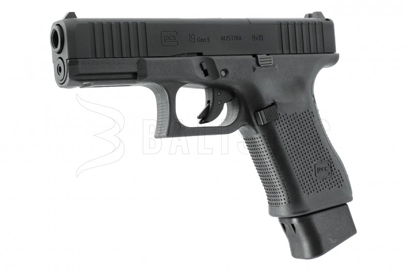 Pistolet à air comprimé Umarex Glock 19 Gen5 BlowBack MOS BB 4,5mm Black