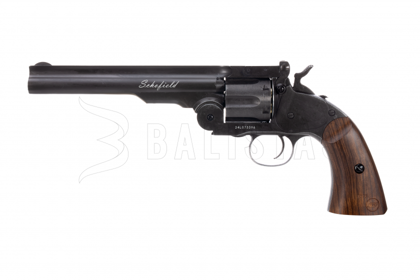 Revolver à air comprimé ASG Schofield 6" Noir 4,5mm Diabolo